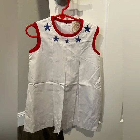 NWT The Beaufort Bonnet Company Mary Frances Frock - Stars App Size 5 - Picture 1 of 9